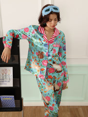 Garden Story Satin Pajama Set