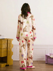 Love & Wild Hearts Satin Pajama Set