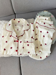 Classic Polka & Heart Pajama Duo – Pack of 2