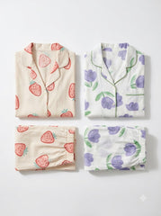 Strawberry & Bloom Pajama Duo – Pack of 2