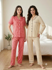 Cherry Gingham & Polka Dot Pajama Duo – Pack of 2