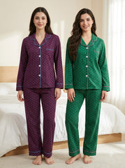 Classic Polka Dot Pajama Duo – Pack of 2