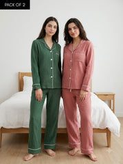 Sage & Rose Comfort Pajama Duo – Pack of 2