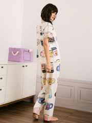Sunday Brunch Satin Pajama Set