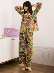 Jungle Muse Satin Pajama Set