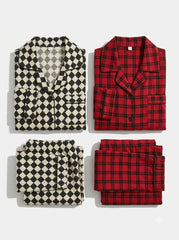 Harlequin & Red Tartan Pajama Duo – Pack of 2