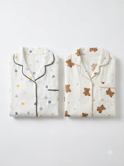 Teddy & Heart Comfort Pajama Duo – Pack of 2