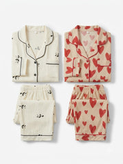 Panda & Love Heart Pajama Duo – Pack of 2