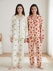 Panda & Love Heart Pajama Duo – Pack of 2