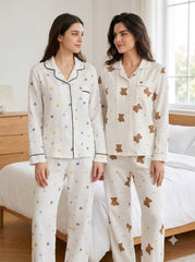 Teddy & Heart Comfort Pajama Duo – Pack of 2