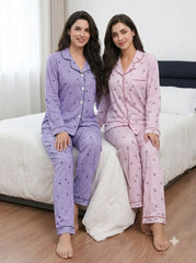 Lavender & Blush Gingham Pajama Duo – Pack of 2